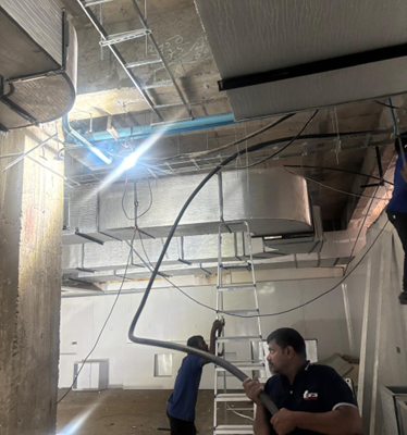 Electrical Cables Extension for Cleanroom